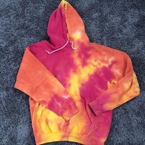 Tie-dye pullover hoodie